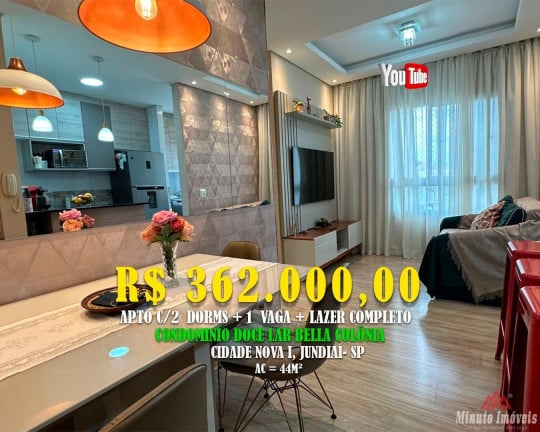 Foto do imóvel Apartamento com 2 Quartos à Venda, 44 m² em Cidade Nova - Jundiaí