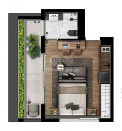 Imagem Apartamento com 1 Quarto à Venda, 30 m² em Jardim Paulista - São Paulo