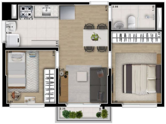 Imagem Apartamento com 2 Quartos à Venda, 40 m² em Freguesia Do ó - São Paulo