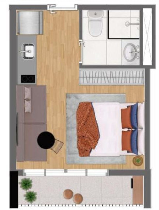 Imagem Apartamento com 1 Quarto à Venda, 95 m² em Santa Cecília - São Paulo