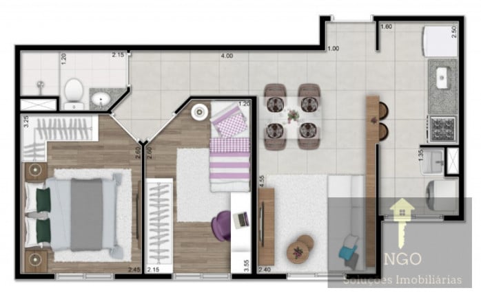 Imagem Apartamento com 2 Quartos à Venda, 43 m² em Vila Bremen - Guarulhos
