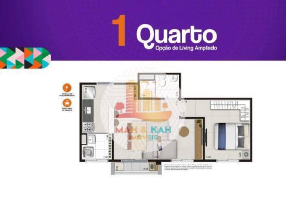 Foto do imóvel Apartamento com 1 Quarto à Venda, 25 m² em Centro - São Paulo