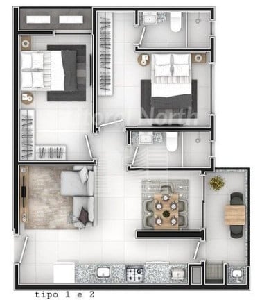 Foto do imóvel Apartamento com 2 Quartos à Venda, 70 m² em Centro - Itajaí
