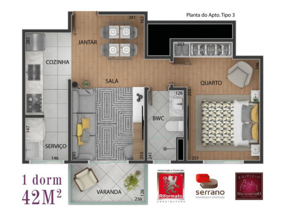 Imagem Apartamento com 1 Quarto à Venda, 42 m² em Vila Regente Feijó - São Paulo