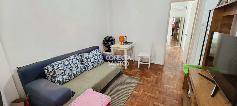 Foto do imóvel Apartamento com 1 Quarto à Venda, 40 m² em Ponta Da Praia - Santos