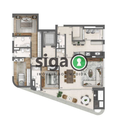 Imagem Apartamento com 3 Quartos à Venda, 153 m² em Itaim - São Paulo
