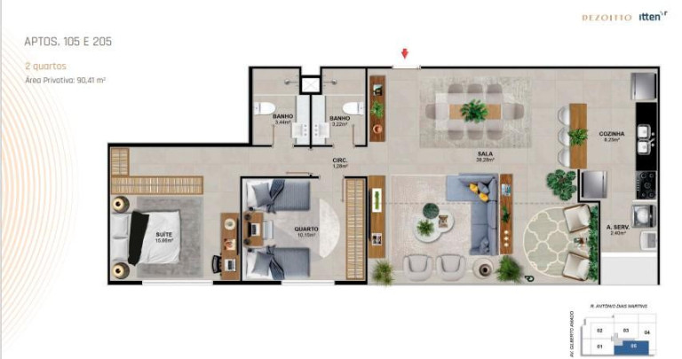 Imagem Apartamento com 2 Quartos à Venda, 90 m² em Barra Da Tijuca - Rio De Janeiro