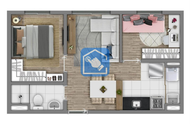 Imagem Apartamento com 2 Quartos à Venda, 62 m² em Vila Taquari - São Paulo