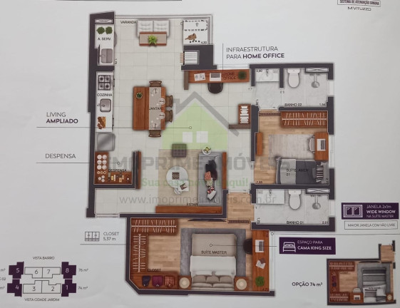 Foto do imóvel Apartamento com 3 Quartos à Venda, 144 m² em Jardim Satélite - São José Dos Campos