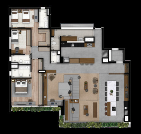 Imagem Apartamento com 4 Quartos à Venda, 394 m² em Brooklin Novo - São Paulo