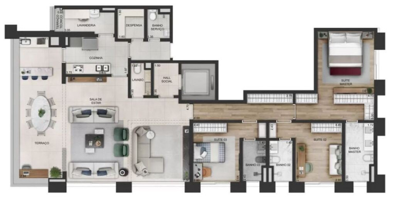 Imagem Apartamento com 3 Quartos à Venda, 366 m² em Itaim Bibi - São Paulo