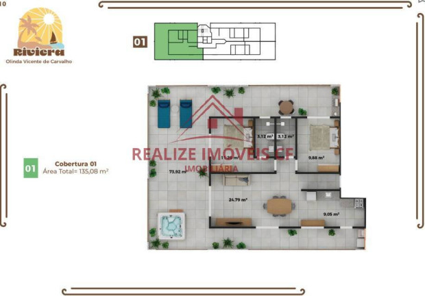 Foto do imóvel Apartamento com 1 Quarto à Venda, 38 m² em Vila Nova - Cabo Frio