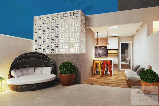 Foto do imóvel Cobertura com 2 Quartos à Venda, 92 m² em Vila Assunção - Santo André