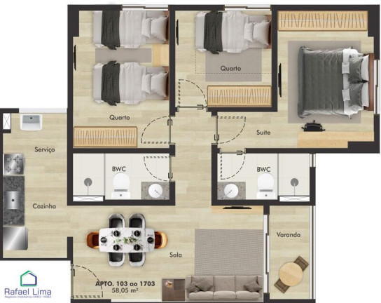 Foto do imóvel Apartamento com 2 Quartos à Venda,  em Jardim São Paulo - Recife