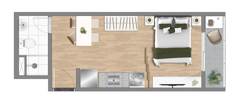 Imagem Apartamento com 1 Quarto à Venda, 36 m² em Vila Buarque - São Paulo