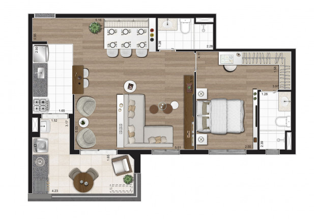Foto do imóvel Apartamento com 2 Quartos à Venda, 67 m² em Vila Ipojuca - São Paulo