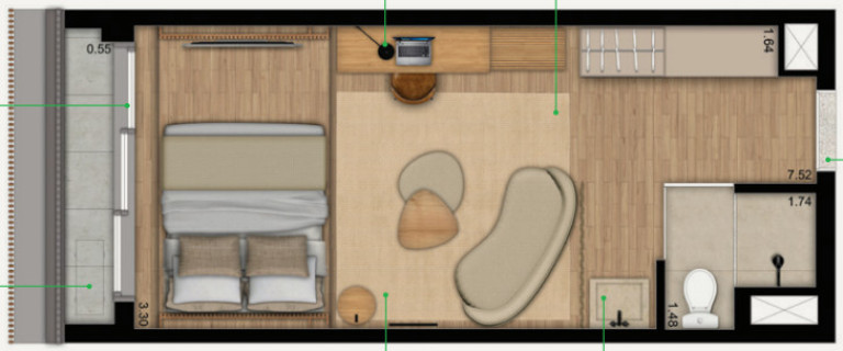 Foto do imóvel Imóvel com 1 Quarto à Venda, 28 m² em Cerqueira César - São Paulo