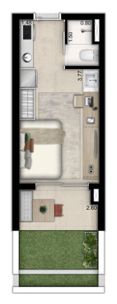 Imagem Apartamento com 1 Quarto à Venda, 23 m² em Moema - São Paulo