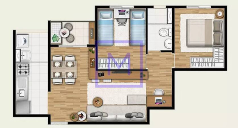 Imagem Apartamento com 2 Quartos à Venda, 50 m² em Vila Antonieta - São Paulo