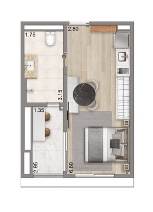 Imagem Apartamento com 1 Quarto à Venda, 72 m² em Jardim Vila Mariana - São Paulo