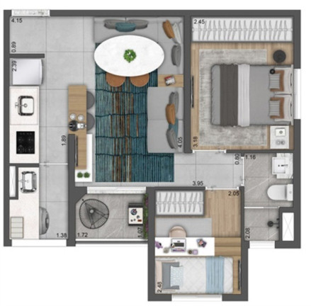 Imagem Apartamento com 2 Quartos à Venda, 38 m² em Imirim - São Paulo