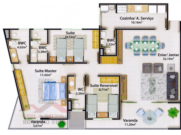 Imagem Apartamento à Venda, 123 m² em Fatima - Teresina