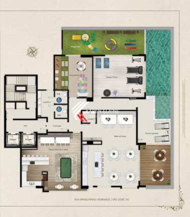 Foto do imóvel Apartamento com 3 Quartos à Venda, 129 m² em Kobrasol - São José