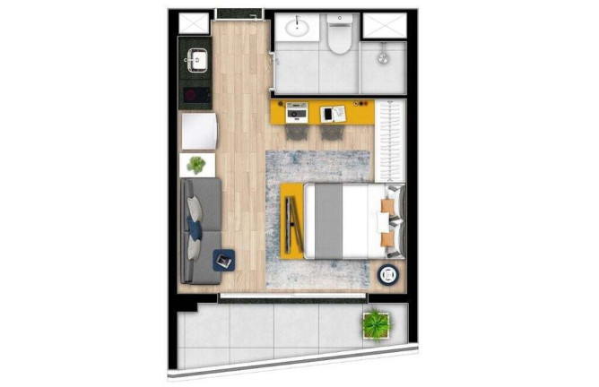 Imagem Apartamento com 1 Quarto à Venda, 27 m² em Alto Da Boa Vista - São Paulo