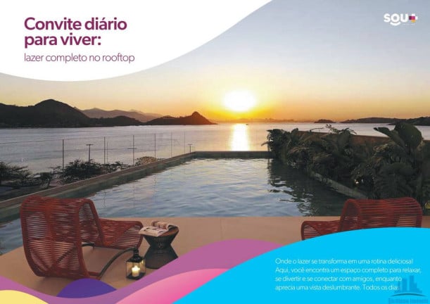 Foto do imóvel Apartamento com 1 Quarto à Venda, 35 m² em Charitas - Niterói