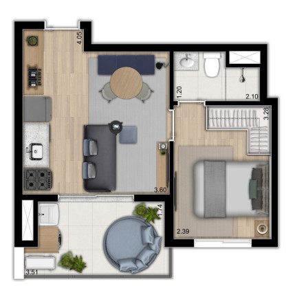 Imagem Apartamento com 1 Quarto à Venda, 34 m² em Ipiranga - São Paulo