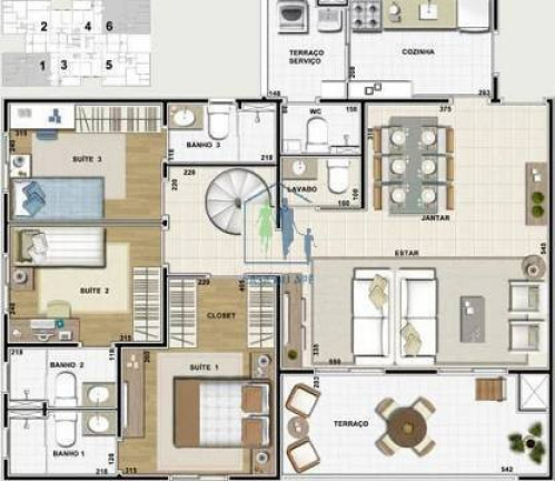 Foto do imóvel Apartamento com 3 Quartos à Venda, 103 m² em Vila Suzana - São Paulo
