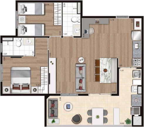 Imagem Apartamento com 3 Quartos à Venda, 76 m² em Vila Leopoldina - São Paulo