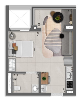 Imagem Apartamento com 1 Quarto à Venda, 34 m² em Alto Da Boa Vista - São Paulo