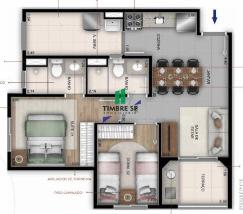 Foto do imóvel Apartamento com 2 Quartos à Venda, 51 m² em Vila Maria - São Paulo Foto do imóvel Apartamento com 2 Quartos à Venda, 51 m² em Vila Maria - São Paulo