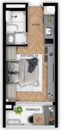 Imagem Apartamento com 1 Quarto à Venda, 36 m² em Vila Madalena - São Paulo