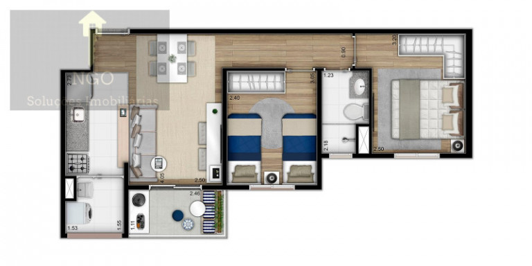 Imagem Apartamento com 2 Quartos à Venda, 48 m² em Socorro - São Paulo