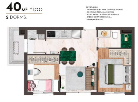 Imagem Apartamento com 1 Quarto à Venda, 28 m² em Chácara Klabin - São Paulo