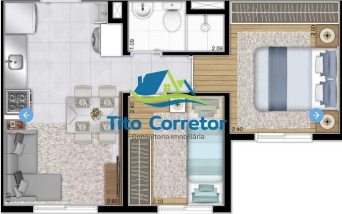 Imagem Apartamento com 2 Quartos à Venda, 32 m² em Vila Nova Curuçá - São Paulo