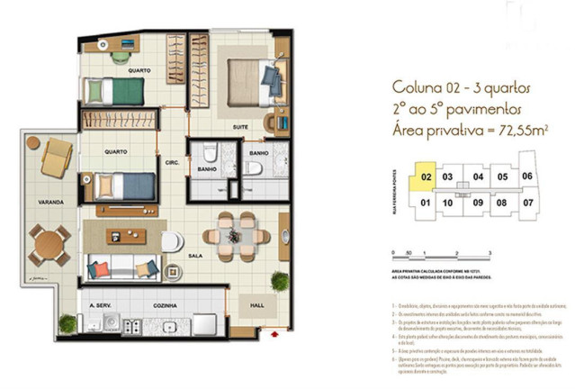 Foto do imóvel Apartamento com 3 Quartos à Venda, 72 m² em Andaraí - Rio De Janeiro