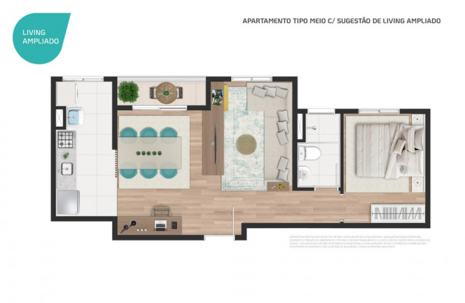 Imagem Apartamento com 2 Quartos à Venda, 46 m² em Jardim Barro Branco - Cotia