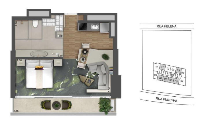 Imagem Apartamento com 1 Quarto à Venda, 53 m² em Vila Olímpia - São Paulo
