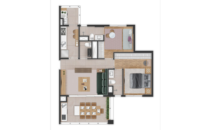 Imagem Apartamento com 2 Quartos à Venda, 78 m² em Campo Belo - São Paulo
