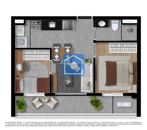 Foto do imóvel Apartamento com 2 Quartos à Venda, 35 m² em Higienópolis - São Paulo