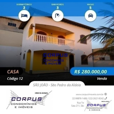 Imagem Casa com 2 Quartos à Venda, 100 m² em São João - São Pedro Da Aldeia