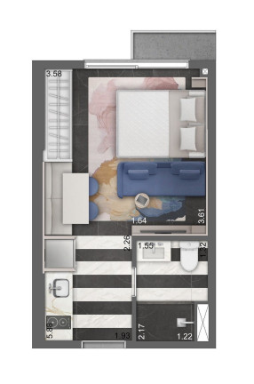 Imagem Apartamento com 1 Quarto à Venda, 25 m² em Menino Deus - Porto Alegre