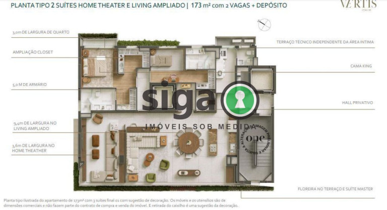 Imagem Apartamento com 3 Quartos à Venda, 173 m² em Itaim Bibi - São Paulo