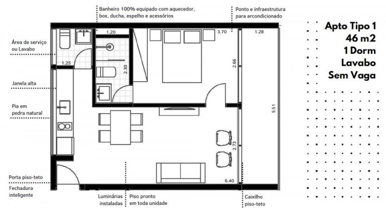 Imagem Apartamento com 1 Quarto à Venda, 56 m² em Brooklin Novo - São Paulo