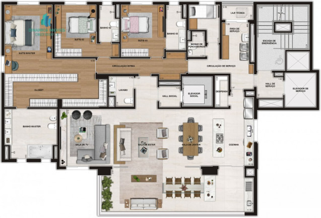 Imagem Apartamento com 4 Quartos à Venda, 256 m² em Cambuí - Campinas