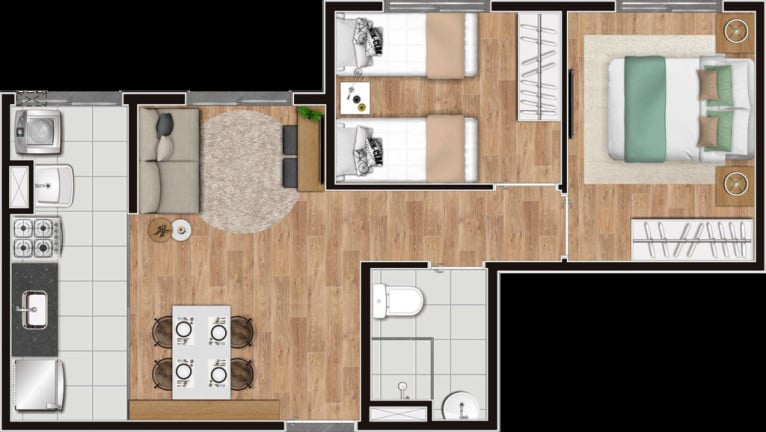 Foto do imóvel Apartamento com 2 Quartos à Venda, 41 m² em Campo Limpo - São Paulo