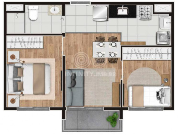 Imagem Apartamento com 2 Quartos à Venda, 39 m² em Cambuci - São Paulo